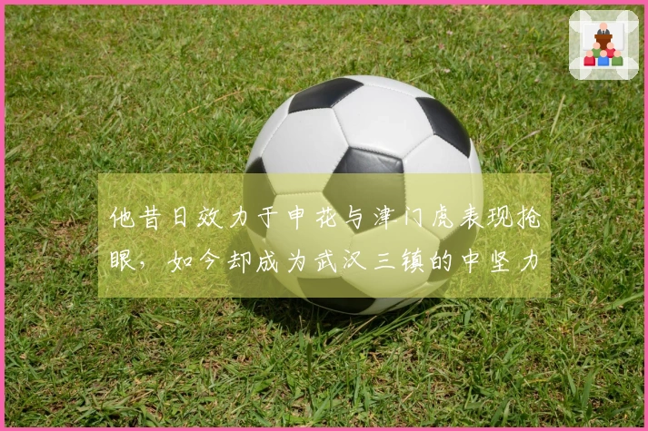 他昔日效力于申花与津门虎表现抢眼，如今却成为武汉三镇的中坚力量